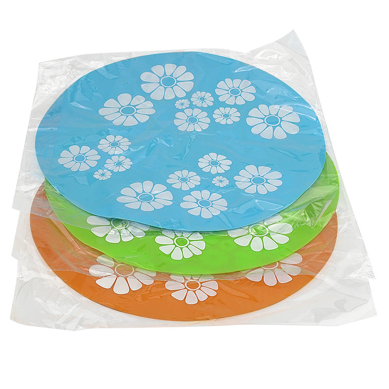 KFX-7784381 Non-Slip Waterproof Silicone Mats for Pet Water Dispenser - Blue, Orange, Green