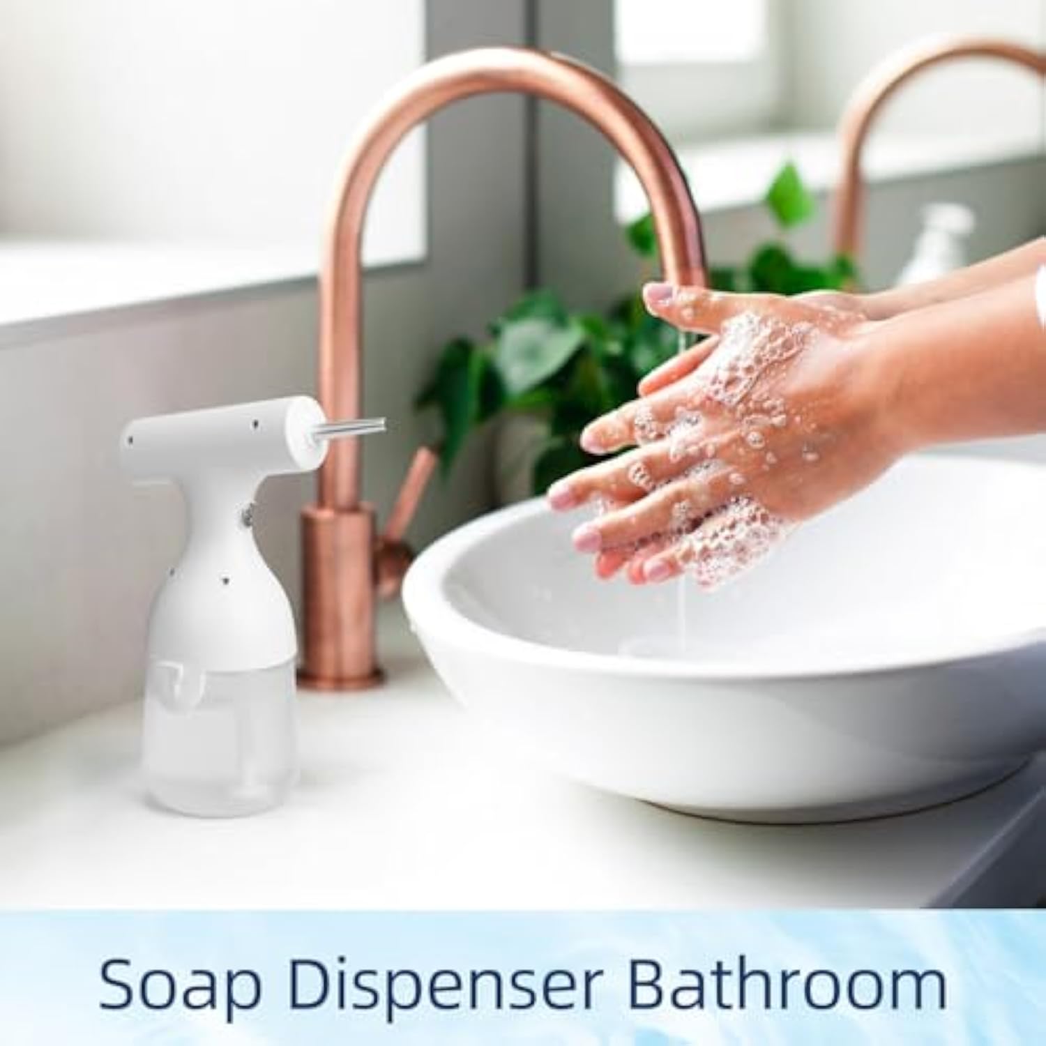 KFX-7785789 Electric Foam Soap Dispenser for Efficient Pet Bathing and Cleaning, Rechargeable, Whisper-Quiet Motor