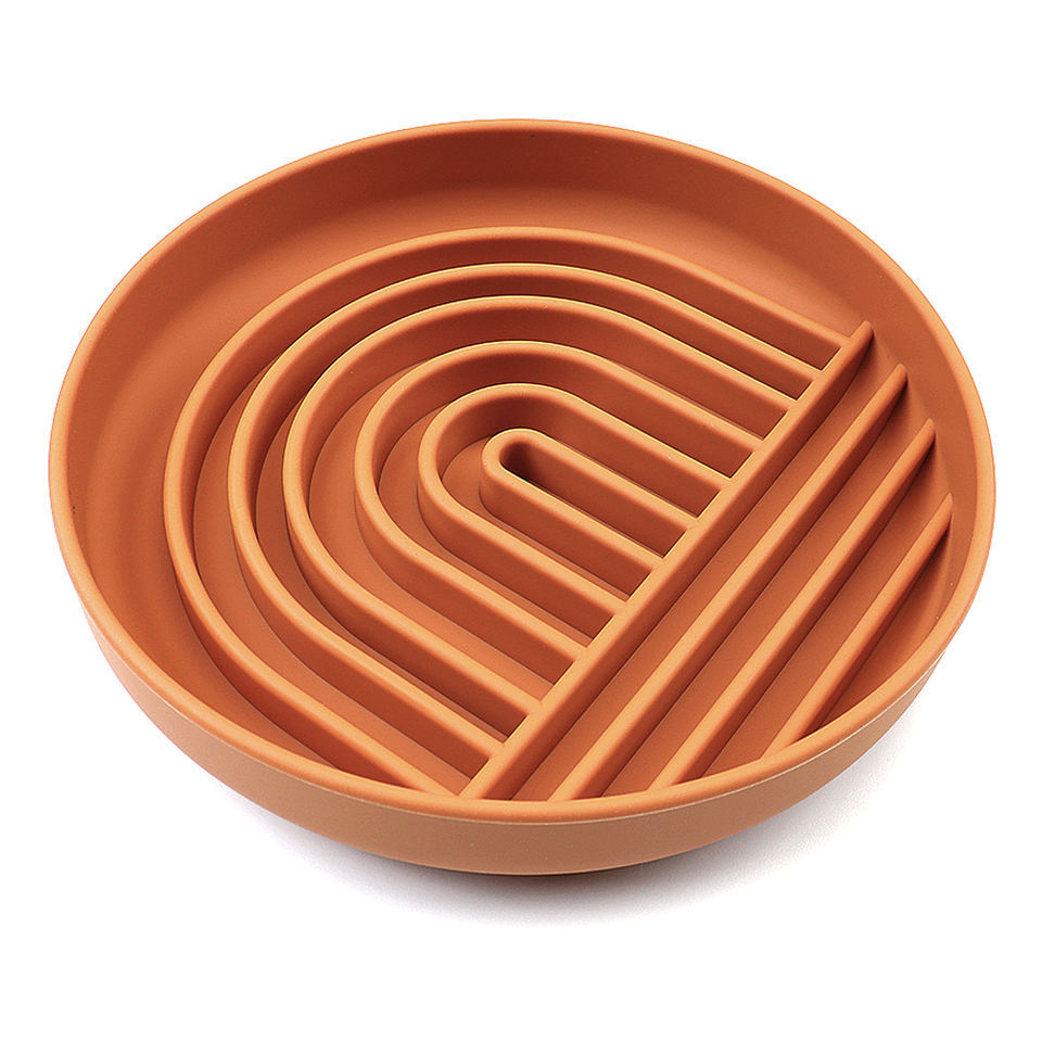 KFX-7791549 Silicone Slow Feeder Bowl for Dogs and Puppies - Reduces Gulping and Supports Digestive Health