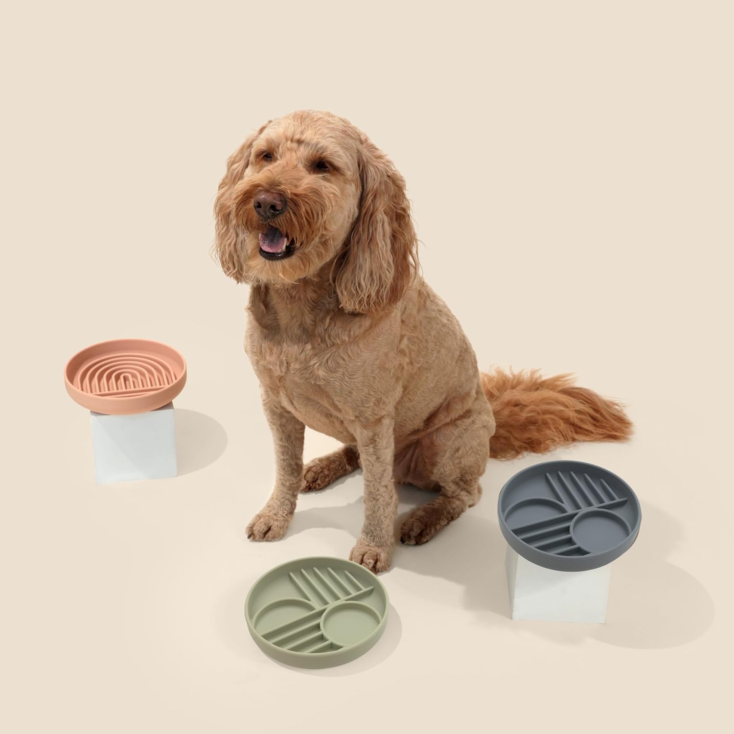 KFX-7791549 Silicone Slow Feeder Bowl for Dogs and Puppies - Reduces Gulping and Supports Digestive Health