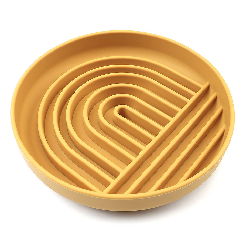 KFX-7791549 Silicone Slow Feeder Bowl for Dogs and Puppies - Reduces Gulping and Supports Digestive Health