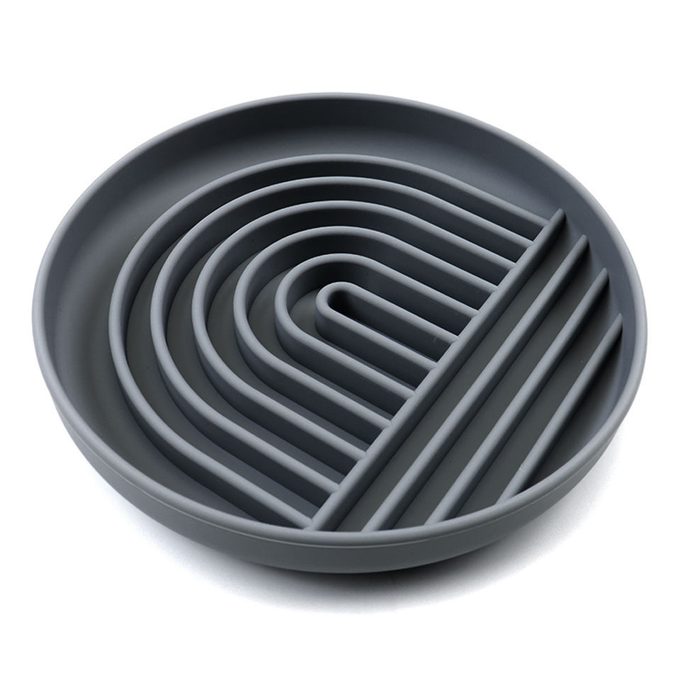KFX-7791549 Silicone Slow Feeder Bowl for Dogs and Puppies - Reduces Gulping and Supports Digestive Health