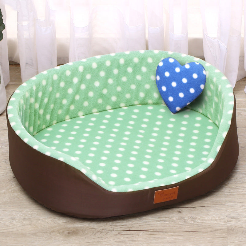 KFX-7792317 Reversible Soft Cotton Pet Cushion - Cozy and Skin-Friendly Mat for Dogs and Cats