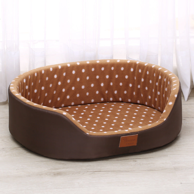 KFX-7792317 Reversible Soft Cotton Pet Cushion - Cozy and Skin-Friendly Mat for Dogs and Cats