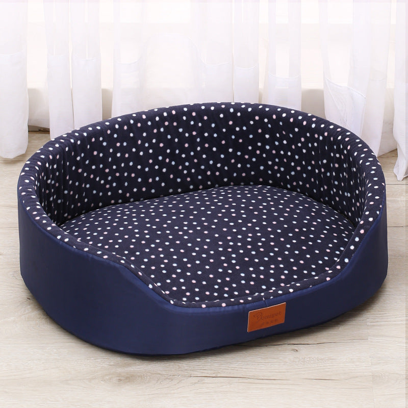 KFX-7792317 Reversible Soft Cotton Pet Cushion - Cozy and Skin-Friendly Mat for Dogs and Cats