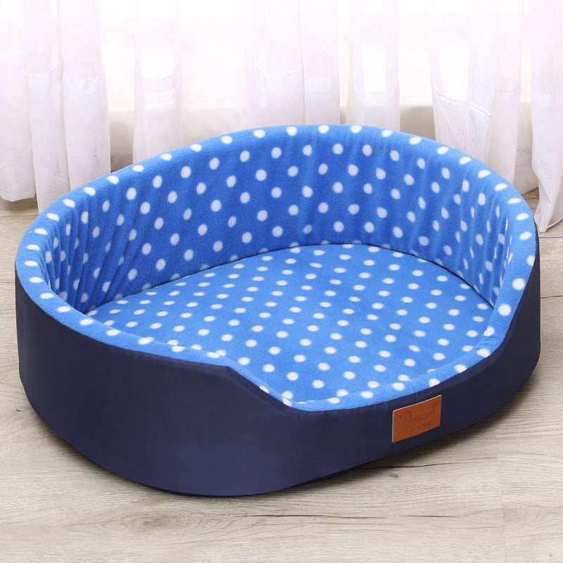 KFX-7792317 Reversible Soft Cotton Pet Cushion - Cozy and Skin-Friendly Mat for Dogs and Cats