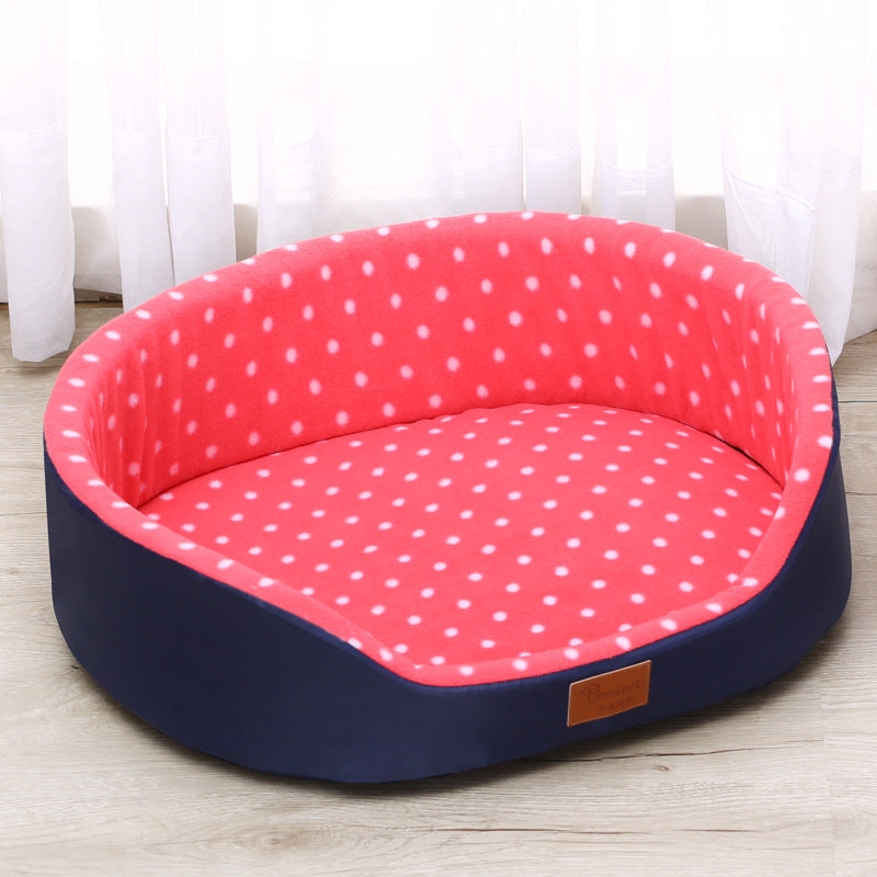 KFX-7792317 Reversible Soft Cotton Pet Cushion - Cozy and Skin-Friendly Mat for Dogs and Cats