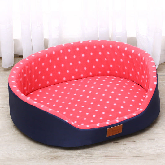 KFX-7792317 Reversible Soft Cotton Pet Cushion - Cozy and Skin-Friendly Mat for Dogs and Cats