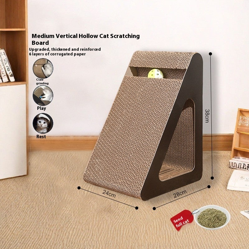 KFX-7794237 Vertical Cat Scratch Board - Wear-Resistant and Scratch-Resistant Corrugated Paper Options in Multiple Sizes