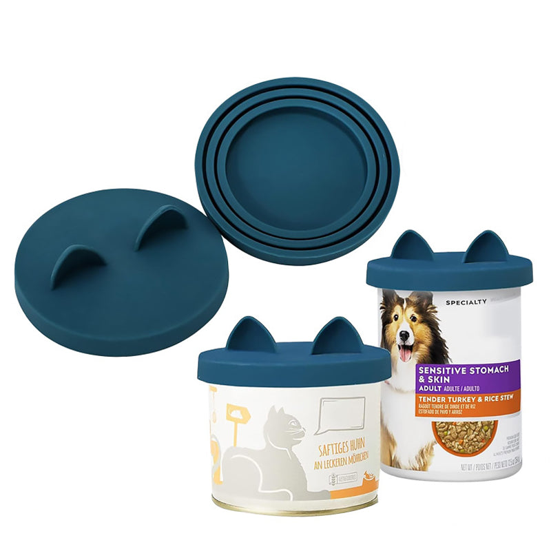 KFX-7801277 3-in-1 Silicone Pet Lid Sealer for Canning Jars - Keeps Food Fresh for Cats and Dogs