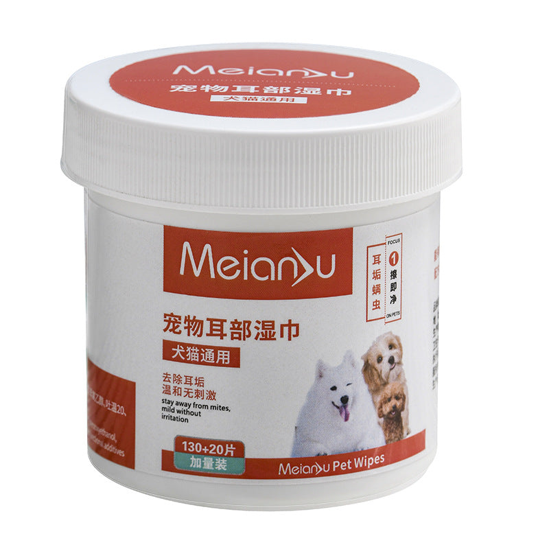 KFX-7801661 Pet Eye and Ear Cleaning Wipes - 150 Count for Gentle Tear and Wax Removal