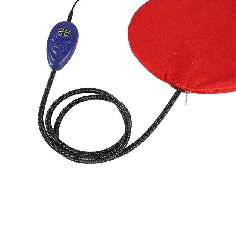 KFX-7803837 Constant Temperature Heating Pad for Cats - Soft Sheared Flannel Cushion, 30cm x 30cm, 12-15 Watts, Available in Red and Brown