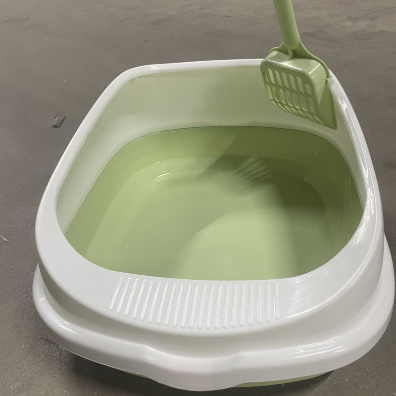 KFX-7805245 Compact Cat Litter Box for Easy Cleanup and Efficient Space Saving