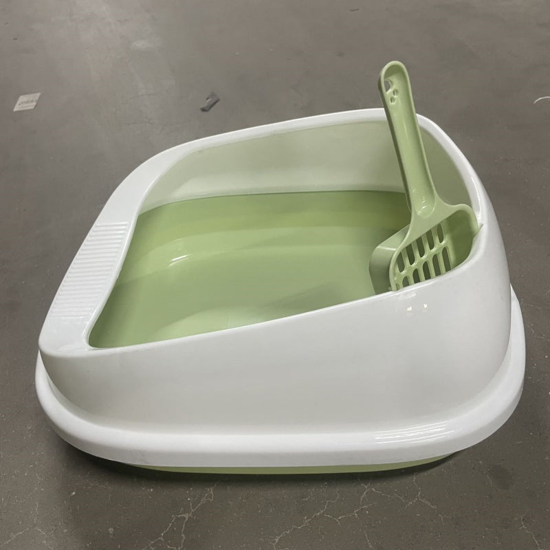 KFX-7805245 Compact Cat Litter Box for Easy Cleanup and Efficient Space Saving