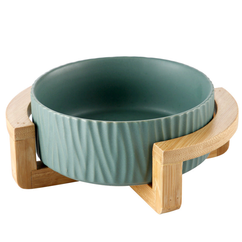 KFX-7805757 Modern Ceramic Cat Food and Drinking Bowl - Available in Multiple Colors