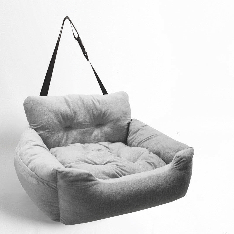 KFX-7806013 Stylish Dark Grey Cat and Dog Kennel - Comfortable Cloth Pet Seat 55cm x 50cm x 32cm