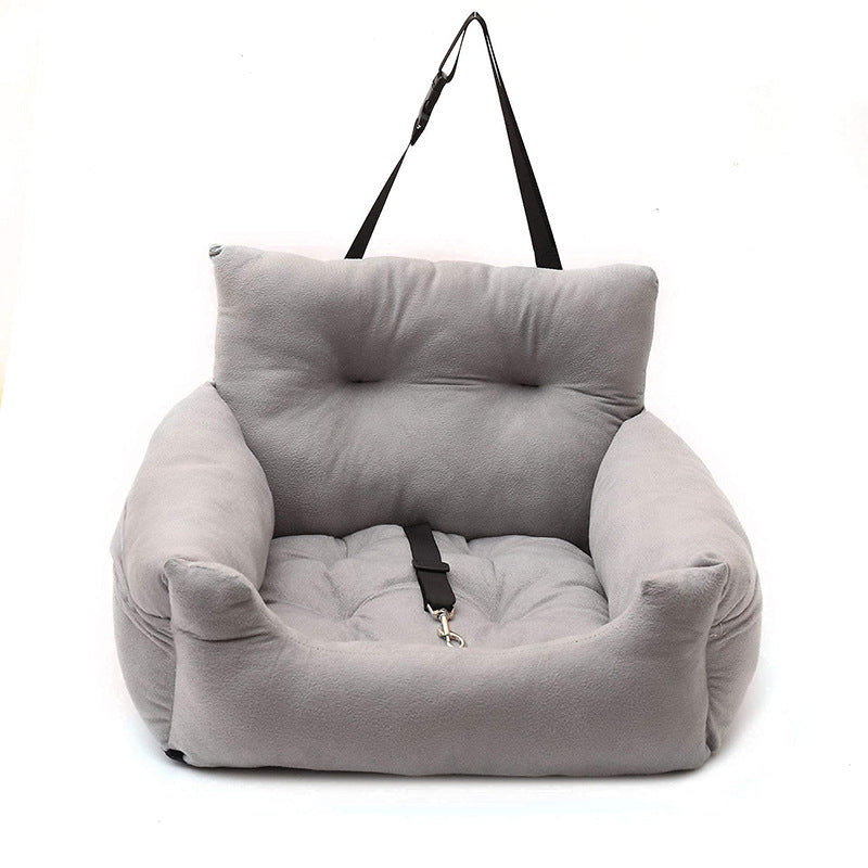 KFX-7806013 Stylish Dark Grey Cat and Dog Kennel - Comfortable Cloth Pet Seat 55cm x 50cm x 32cm