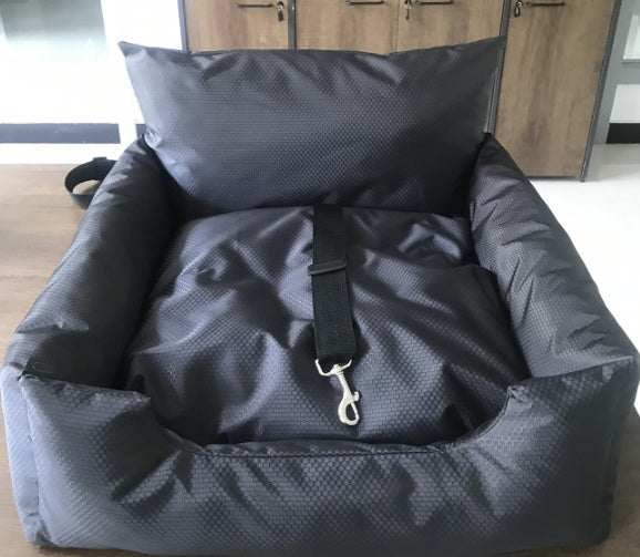 KFX-7806013 Stylish Dark Grey Cat and Dog Kennel - Comfortable Cloth Pet Seat 55cm x 50cm x 32cm