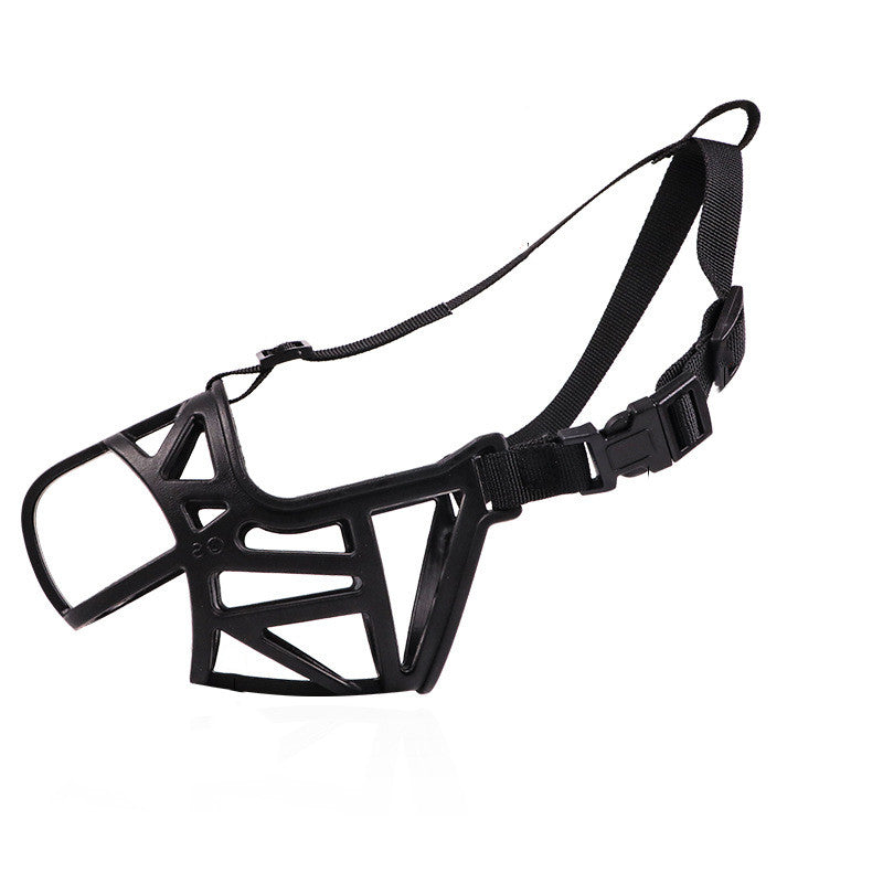 KFX-7809213 Dog Mouth Cover - Reinforced Designs Available in XS to XL with Adjustable Head and Mouth Circumference