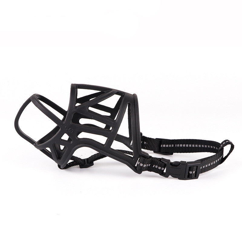 KFX-7809213 Dog Mouth Cover - Reinforced Designs Available in XS to XL with Adjustable Head and Mouth Circumference