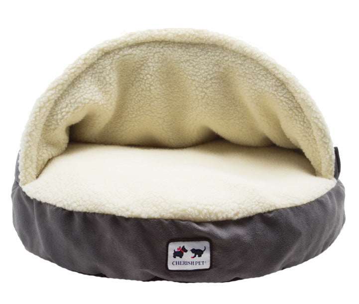 KFX-7809597 Removable Cat Nest and Kennel with Suede and Lambskin, Waterproof Design, Multiple Sizes Available