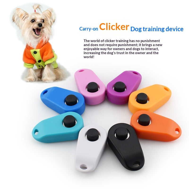 KFX-7810365 Hand-Activated Clicker Training Tool for Dog Obedience - Multiple Colors Available