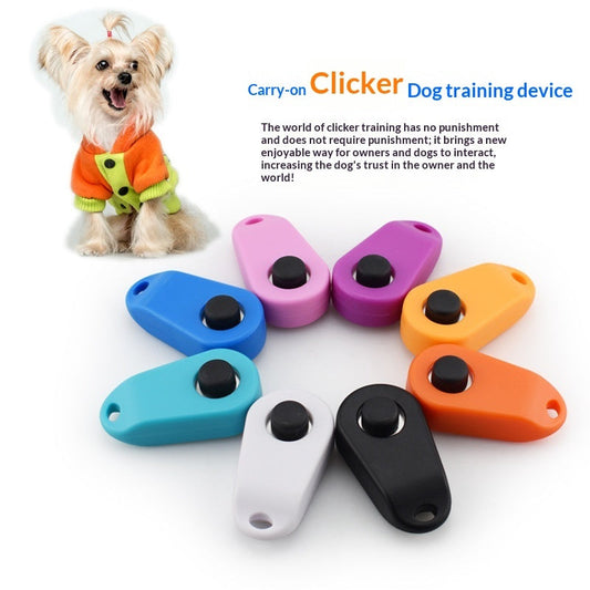 KFX-7810365 Hand-Activated Clicker Training Tool for Dog Obedience - Multiple Colors Available
