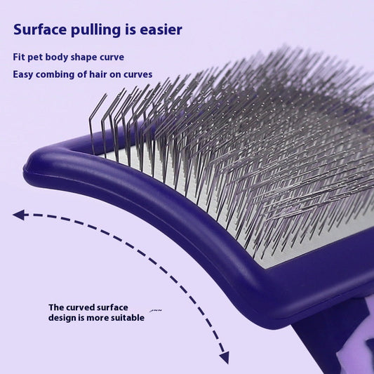 KFX-7811133 Hard Curved Needle Comb for Cats and Dogs – Available in Various Sizes and Colors