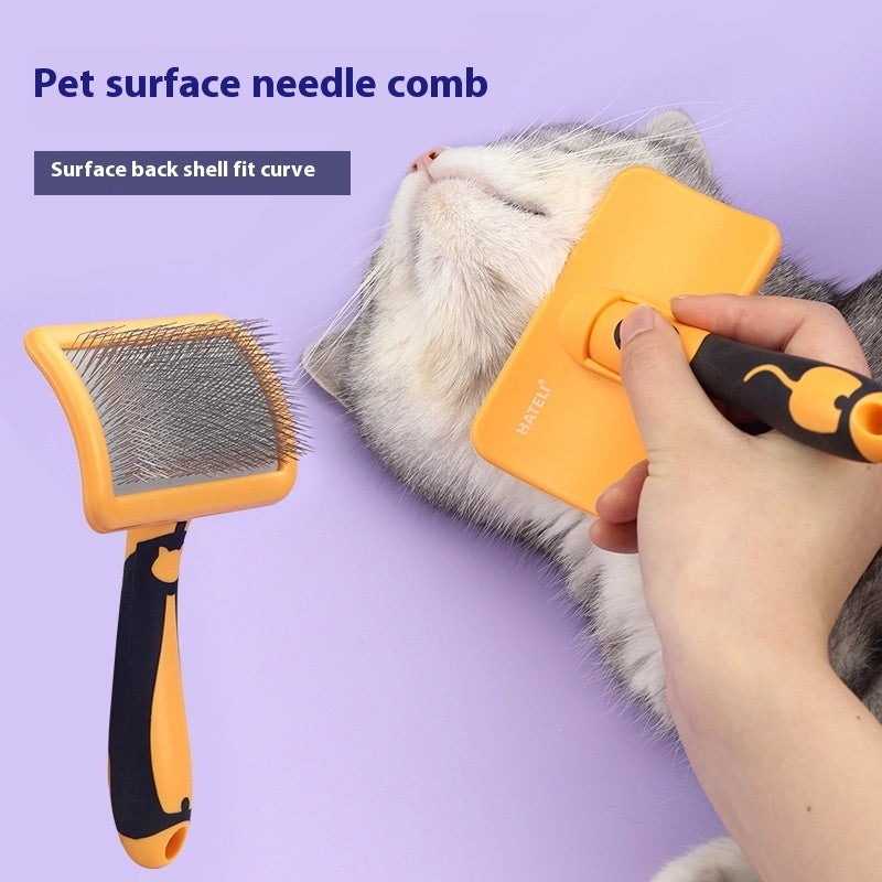 KFX-7811133 Hard Curved Needle Comb for Cats and Dogs – Available in Various Sizes and Colors