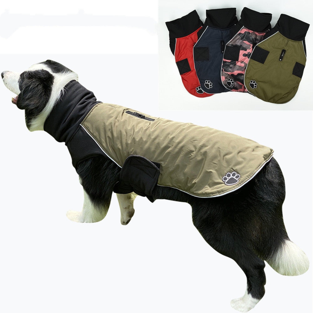 KFX-7813693 Reversible Winter Fleece Coat for Pets - Soft, Warm, Casual Design