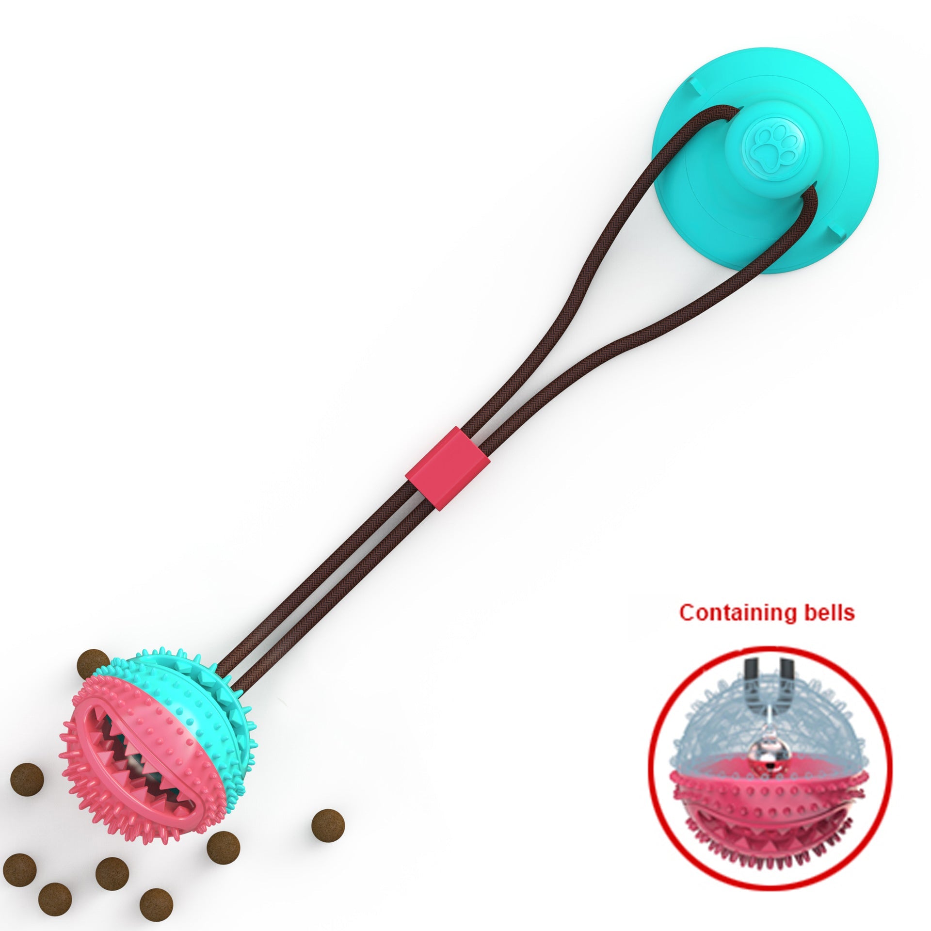 KFX-7813949 Durable TPR Drawstring Ball for Dogs of All Sizes