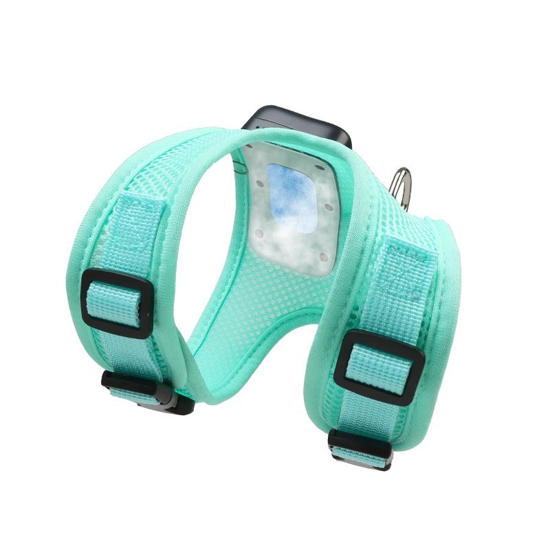 KFX-7814589 Cooling Dog Vest Harness with Breathable Design and Light-Up Functionality for Small Breeds