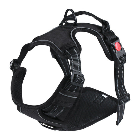 KFX-7816765 Reflective Oxford Cloth Dog Chest Strap with Leash for Large Dogs