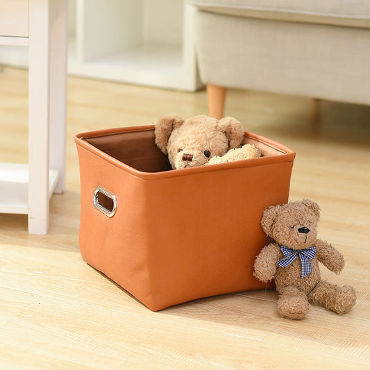 KFX-7817533 Versatile Oxford Fabric Toy Storage Box with Metal Handles - 30cm x 30cm x 24cm