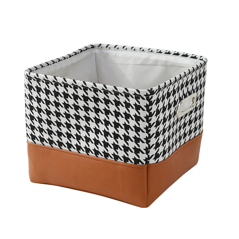 KFX-7817533 Versatile Oxford Fabric Toy Storage Box with Metal Handles - 30cm x 30cm x 24cm