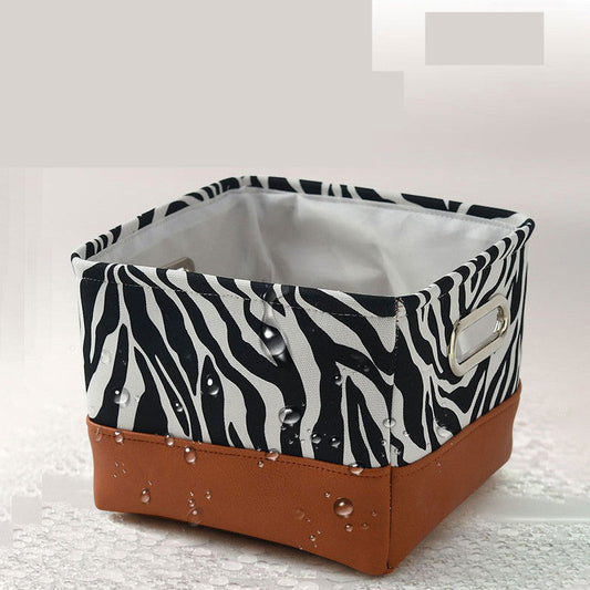 KFX-7817533 Versatile Oxford Fabric Toy Storage Box with Metal Handles - 30cm x 30cm x 24cm