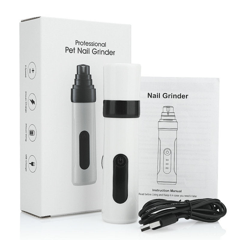 KFX-7819069 Silent Pet Nail Grinder with Adjustable Speeds and Ergonomic Design