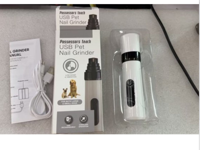 KFX-7819069 Silent Pet Nail Grinder with Adjustable Speeds and Ergonomic Design