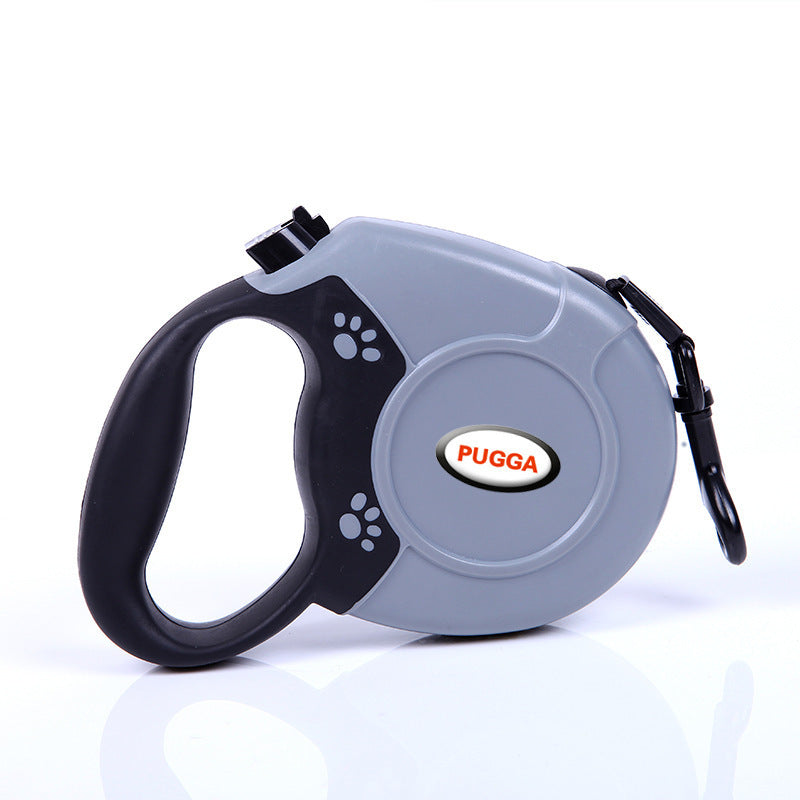 KFX-7820861 Retractable Dog Leash for Medium and Large Dogs - 5M Flat or 8M Round Rope, Durable ABS and Nylon Materials