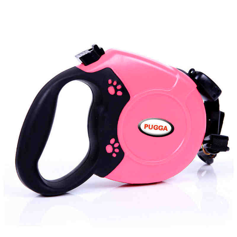 KFX-7820861 Retractable Dog Leash for Medium and Large Dogs - 5M Flat or 8M Round Rope, Durable ABS and Nylon Materials