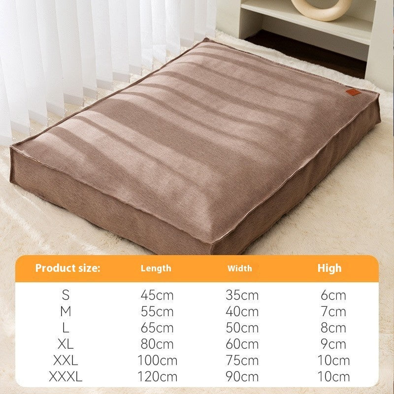 KFX-7821117 Memory Foam Waterproof Pet Bed Mat for Small to Large Dogs and Cats, Removable and Washable with Non-Slip Bottom