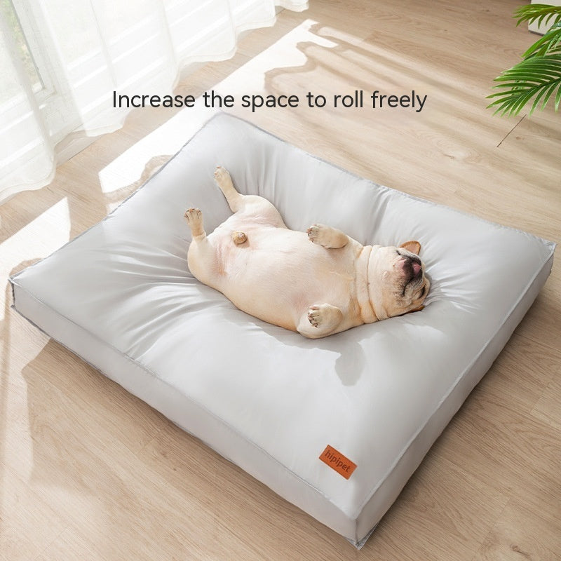 KFX-7821117 Memory Foam Waterproof Pet Bed Mat for Small to Large Dogs and Cats, Removable and Washable with Non-Slip Bottom