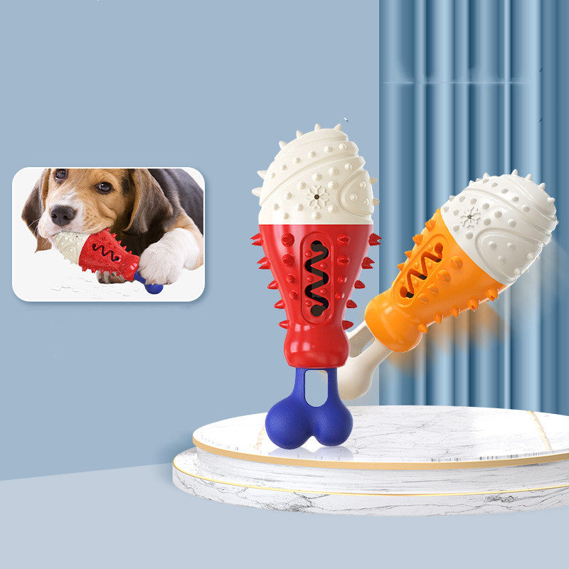 KFX-7821885 Turkey Leg Shaped Dog Toothbrush and Molar Chew Toy for Healthy Teeth