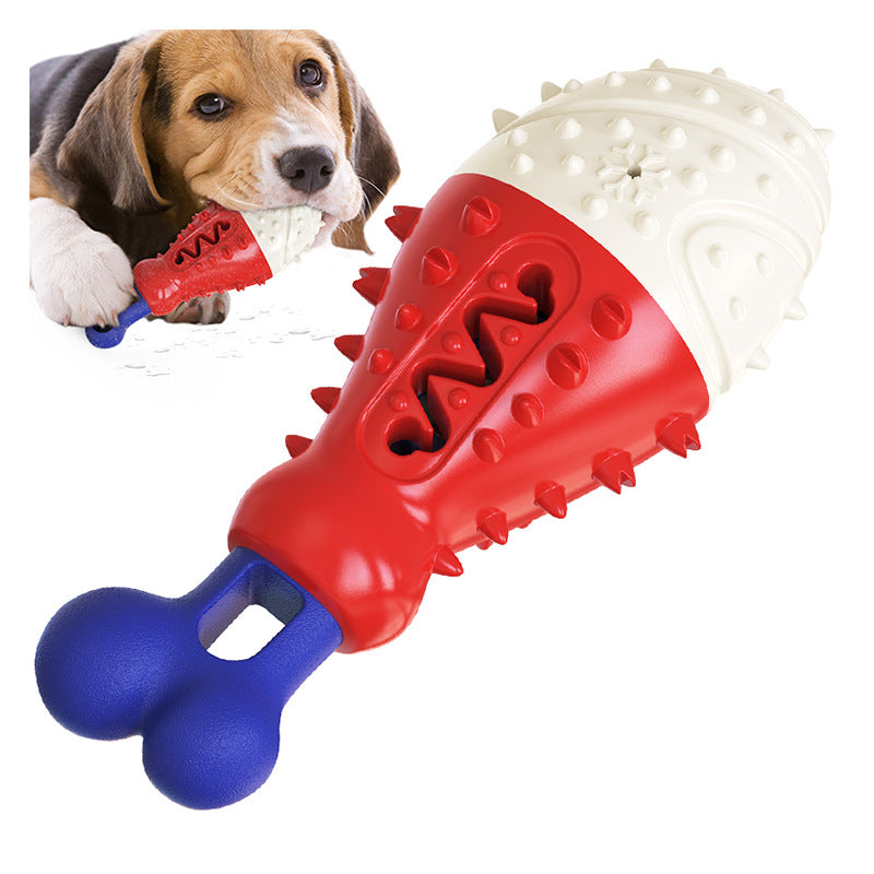 KFX-7821885 Turkey Leg Shaped Dog Toothbrush and Molar Chew Toy for Healthy Teeth