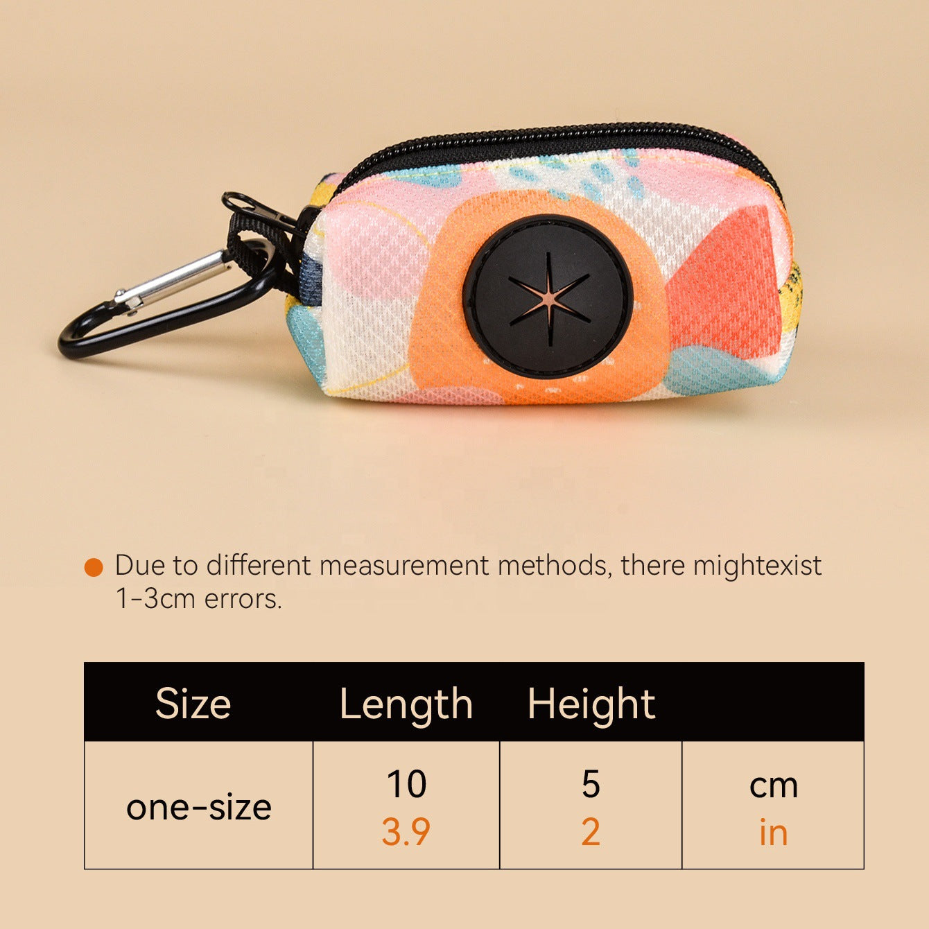 KFX-7823293 Pet Travel Dog Waste Dispenser with Storage in Daisy and Leopard Print