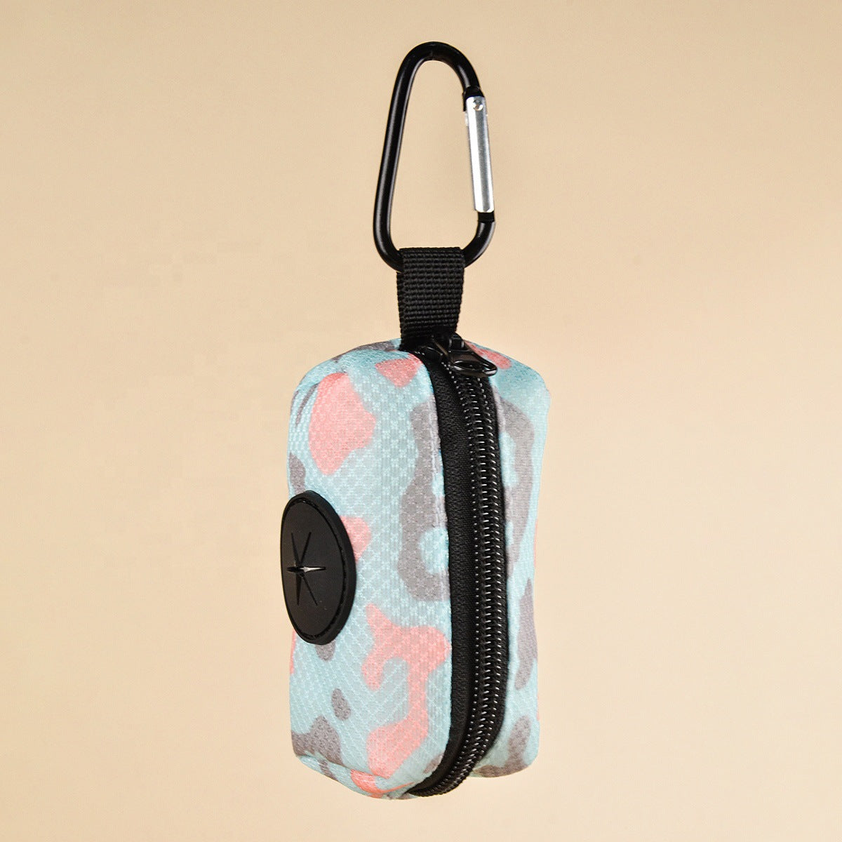 KFX-7823293 Pet Travel Dog Waste Dispenser with Storage in Daisy and Leopard Print