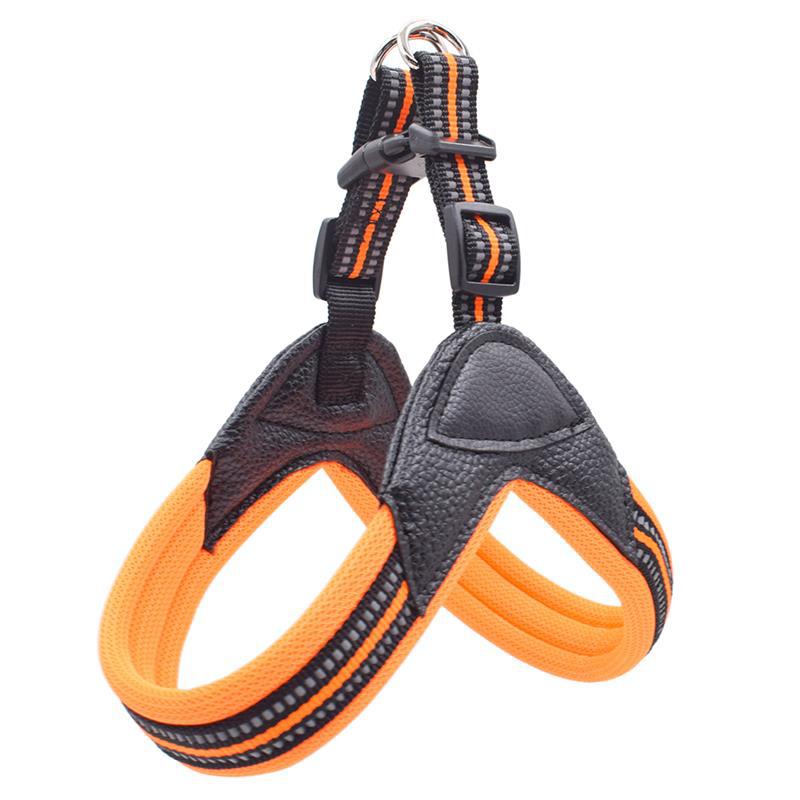 KFX-7826621 Breathable Herringbone Pet Chest Harness and Traction Rope Set, Reflective Design, Comfortable Fit for Dogs