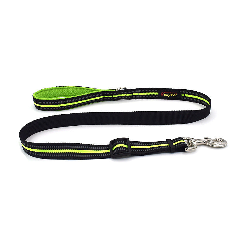 KFX-7826621 Breathable Herringbone Pet Chest Harness and Traction Rope Set, Reflective Design, Comfortable Fit for Dogs