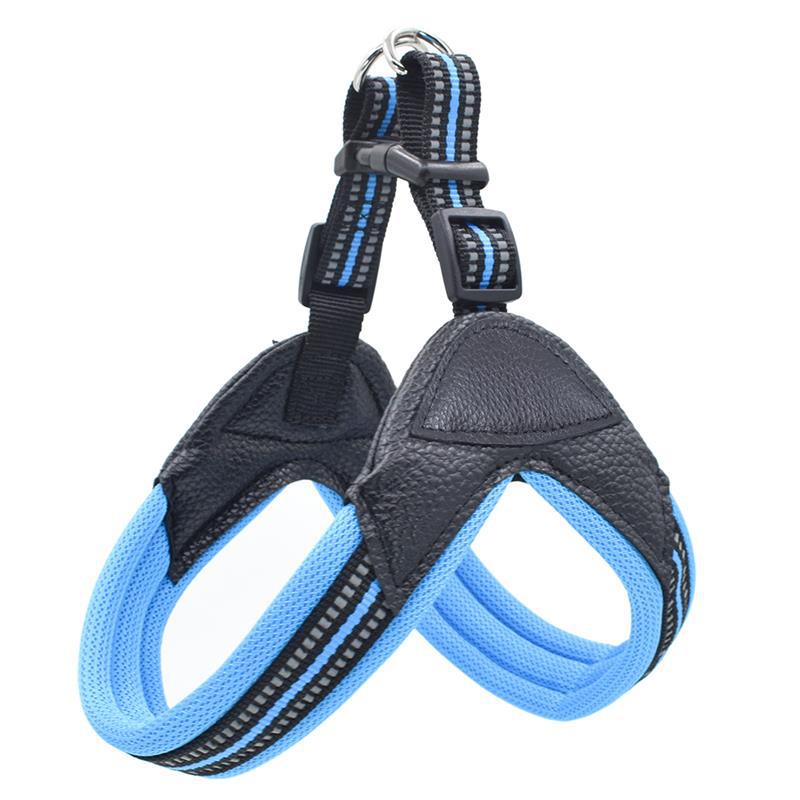 KFX-7826621 Breathable Herringbone Pet Chest Harness and Traction Rope Set, Reflective Design, Comfortable Fit for Dogs