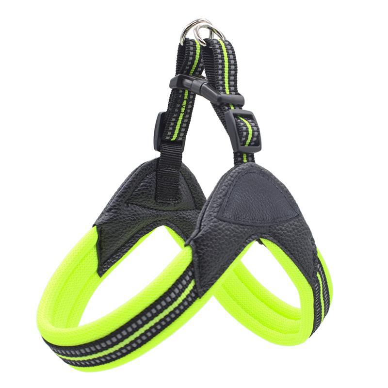KFX-7826621 Breathable Herringbone Pet Chest Harness and Traction Rope Set, Reflective Design, Comfortable Fit for Dogs